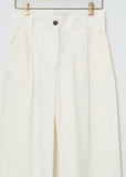 Greta Cotton Pants — Milk