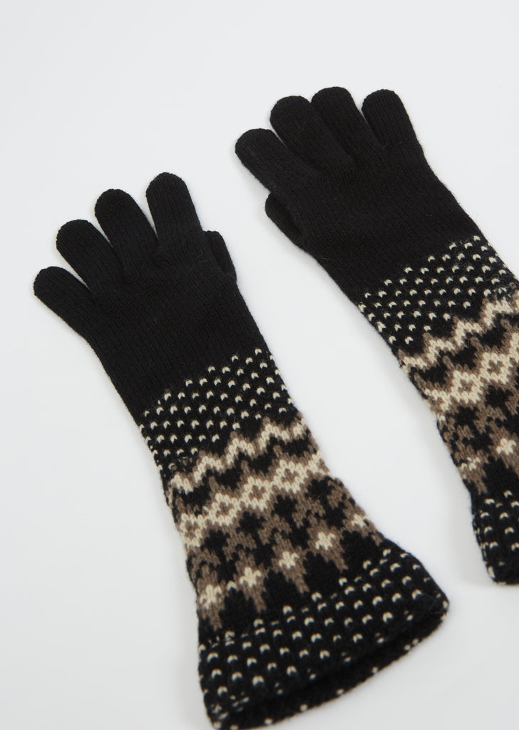 Nordic Five Finger Wool Gloves