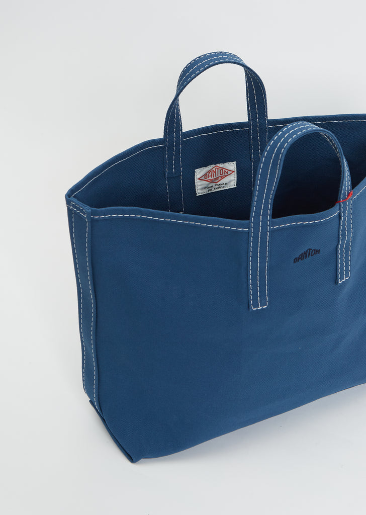 Cotton Canvas Tote Bag — Indigo Blue
