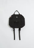 Cotton Canvas Square Ruck Sack — Black