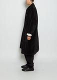Big Blobby Velvet Coat — Black