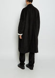 Big Blobby Velvet Coat — Black