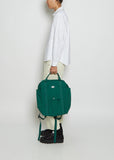 Cotton Canvas Square Ruck Sack — Green