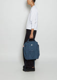 Cotton Canvas Square Ruck Sac — Smoky Blue