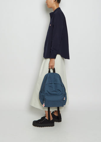 Nylon Medium Backpack — Smoky Blue