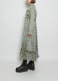 Leopard Print x Wool Knit Dress