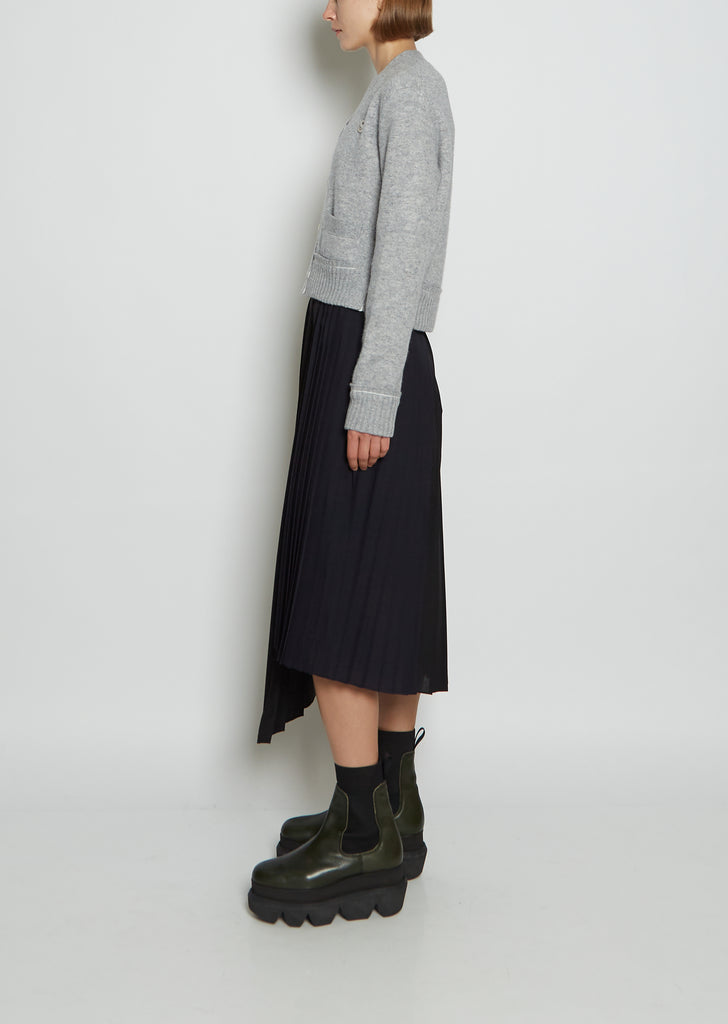 S-Stud Cashmere & Cotton Knit Cardigan