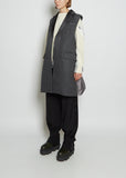 Wool Melton x Padded Coat