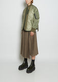 Nylon Twill Mix Quilted Blouson