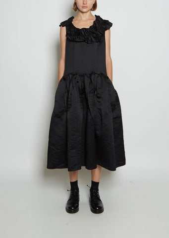 Satin Ruffle Dress