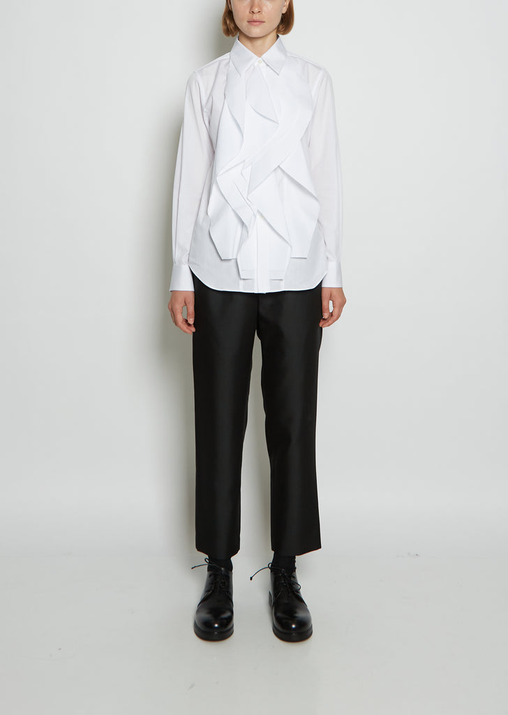 Cotton Ruffle Shirt
