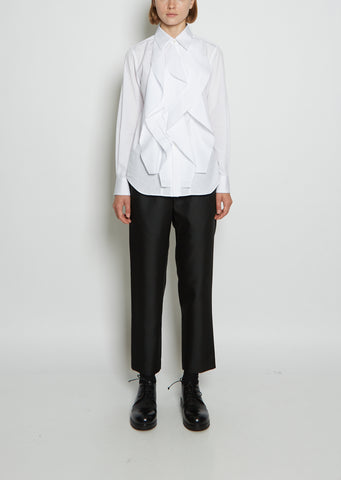 Cotton Ruffle Shirt