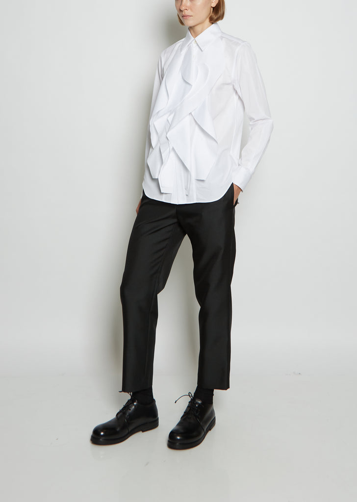 Cotton Ruffle Shirt