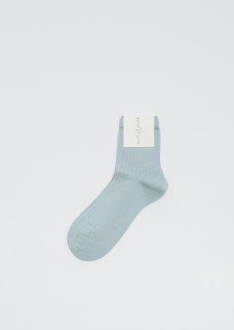 Monsieur Mid Calf Socks — Pale Blue