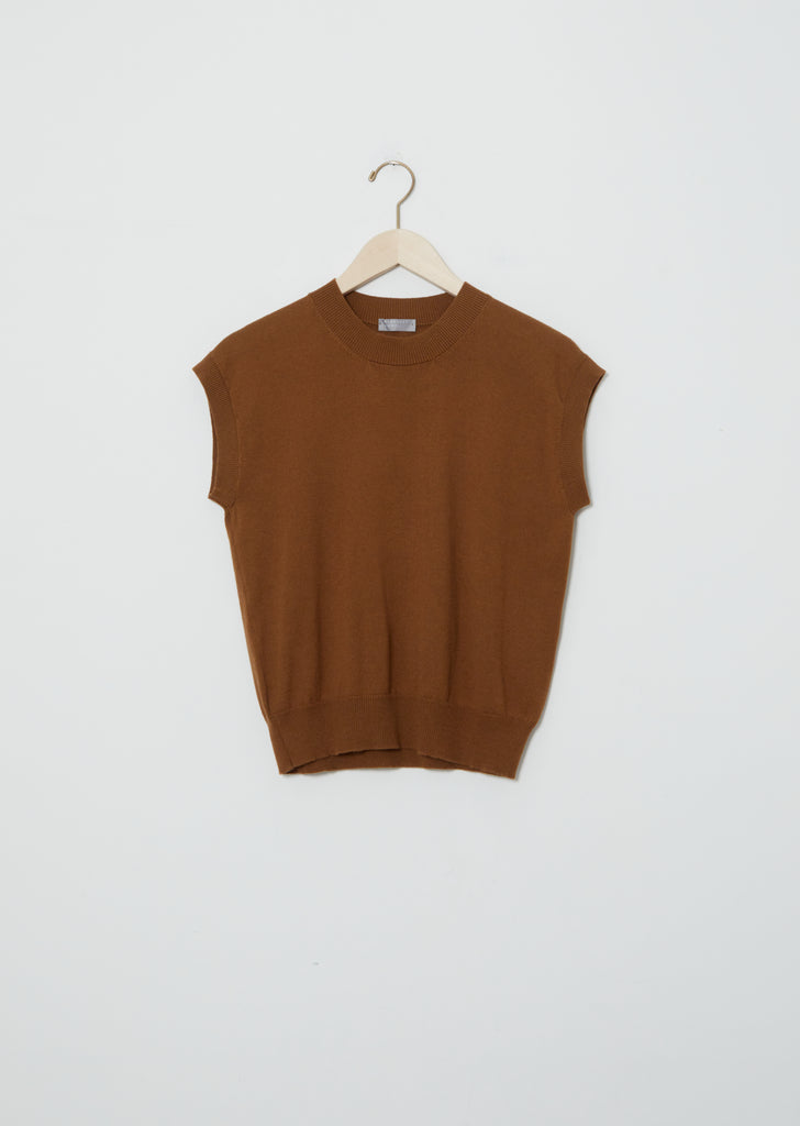 Cotton-Wool Cap Sleeve Jumper