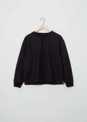 Indigo Twill Woven Sweatshirt