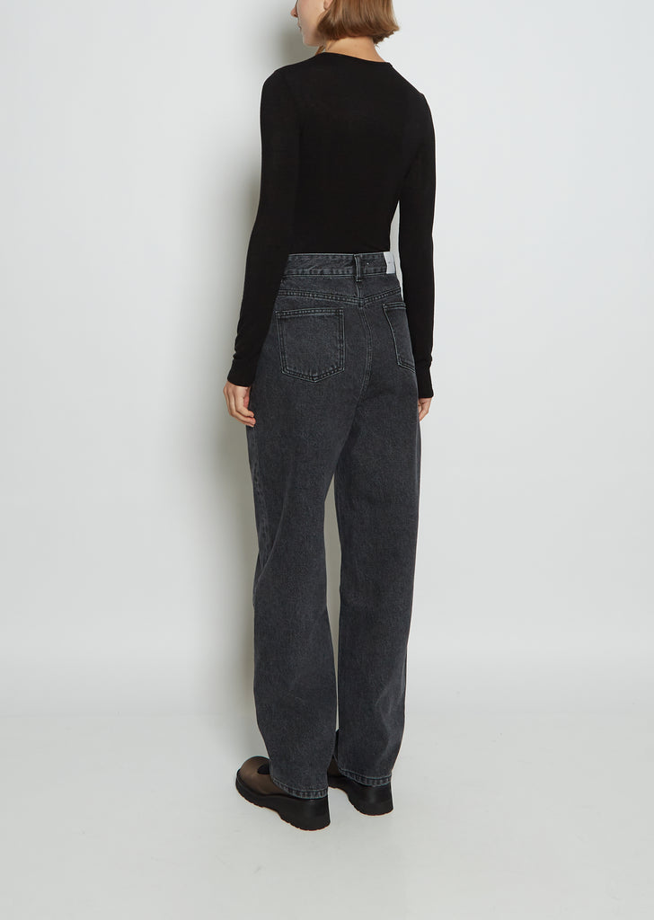 Recycled Cotton Denim — Black