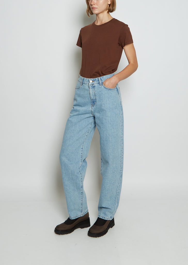 Recycled Cotton Denim — Light Blue