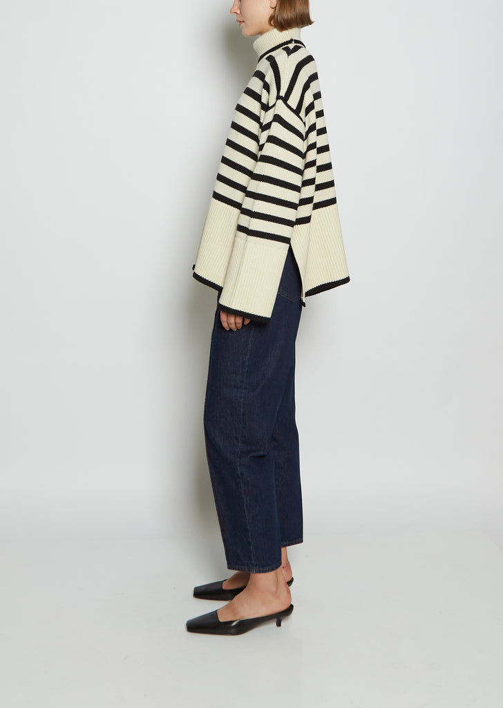 Signature Stripe Turtleneck