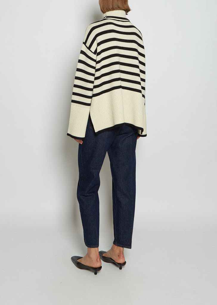 Signature Stripe Turtleneck