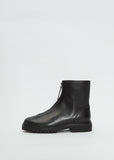 Oiled Leather Zipper Boot