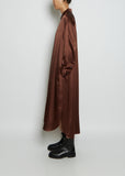 Oversized Silk Shirtdress