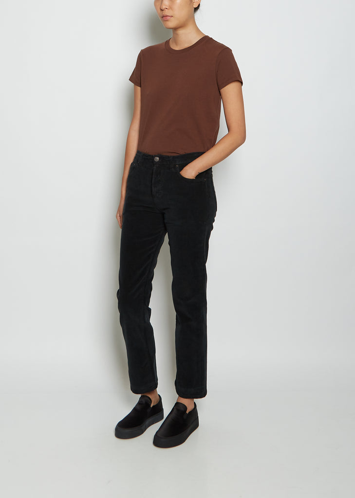 Cotton Corduroy 495 Jean — Black
