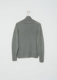 Linen-Cotton Wide Roll Neck