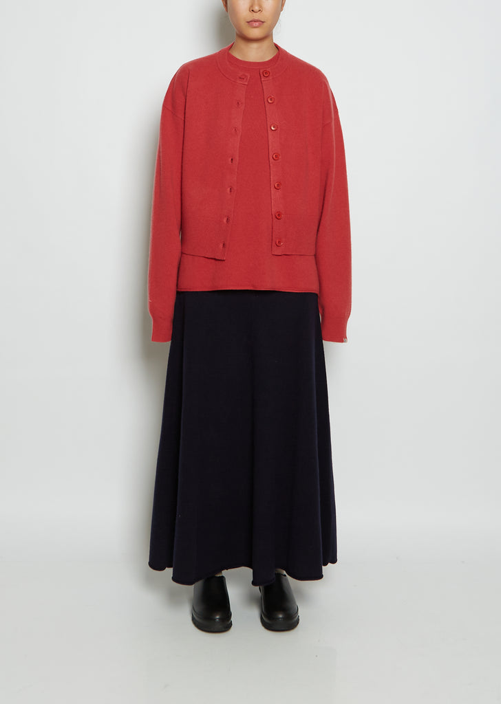n°170 Chou Cashmere Cardigan — Berry