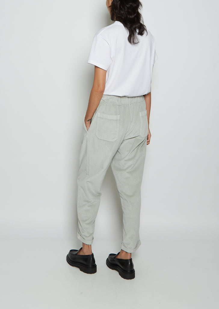 Cotton Velvet Paride Pant — Ash