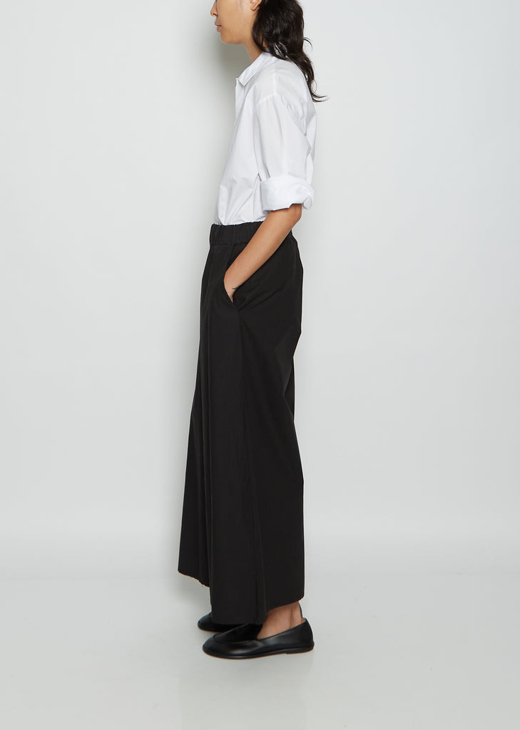 Elle Cotton Poplin Pant — Black