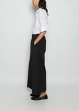 Elle Cotton Poplin Pant — Black