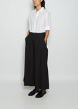Elle Cotton Poplin Pant — Black