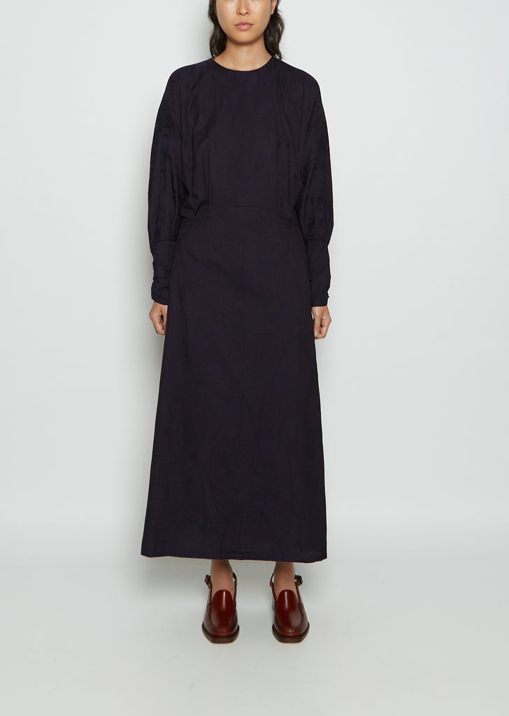 Susuki Cotton Jacquard Dolman Dress