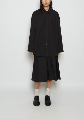 Arko Poplin Shirt — Black
