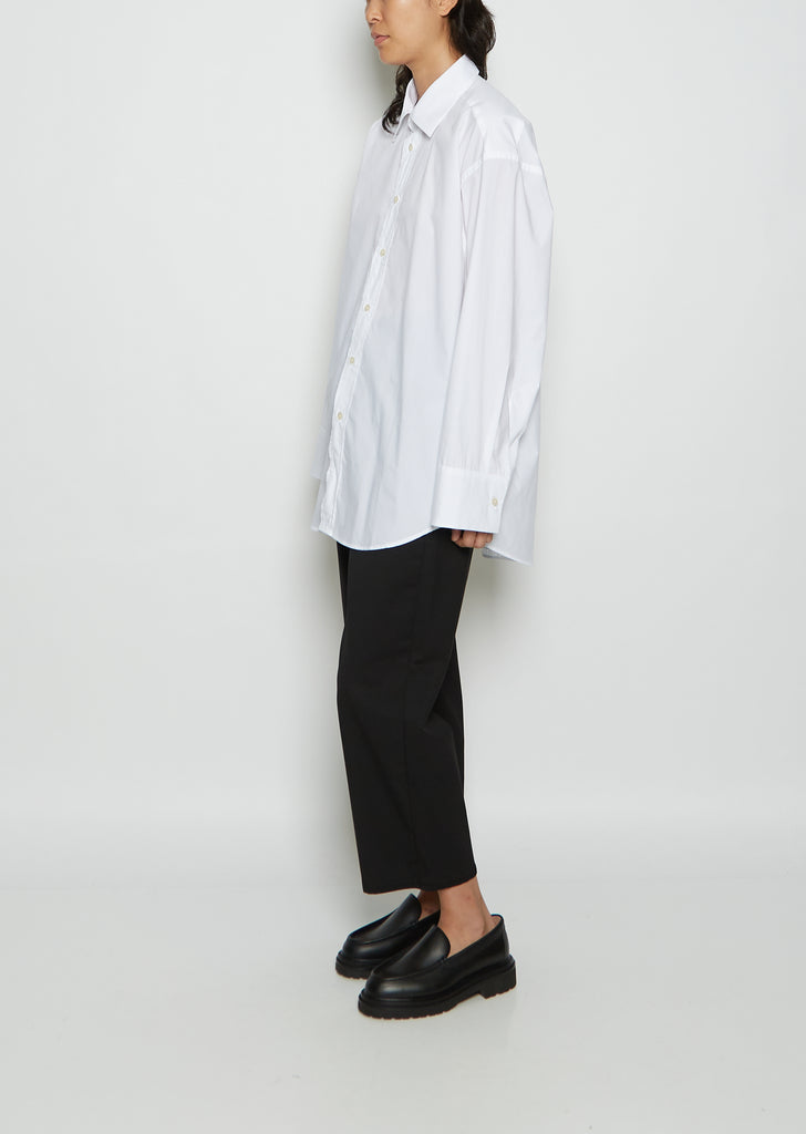 Arko Poplin Shirt — White
