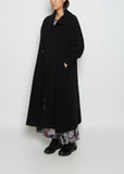 O-Toggle Button Long Wool Coat