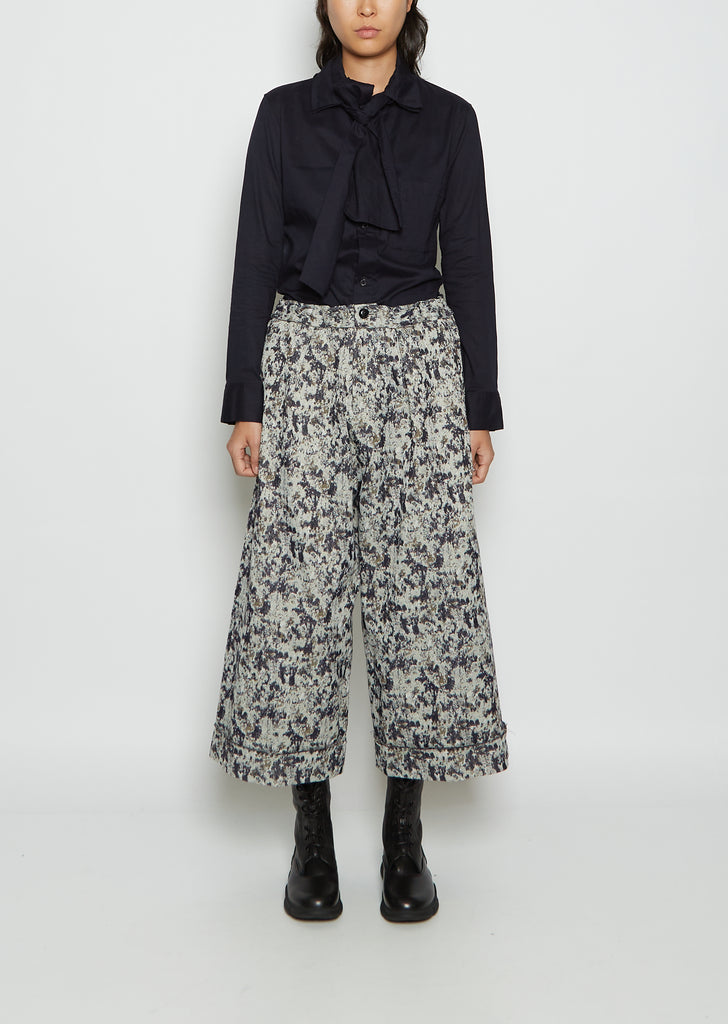 O-Front Tuck Mackin Jacquard Pant