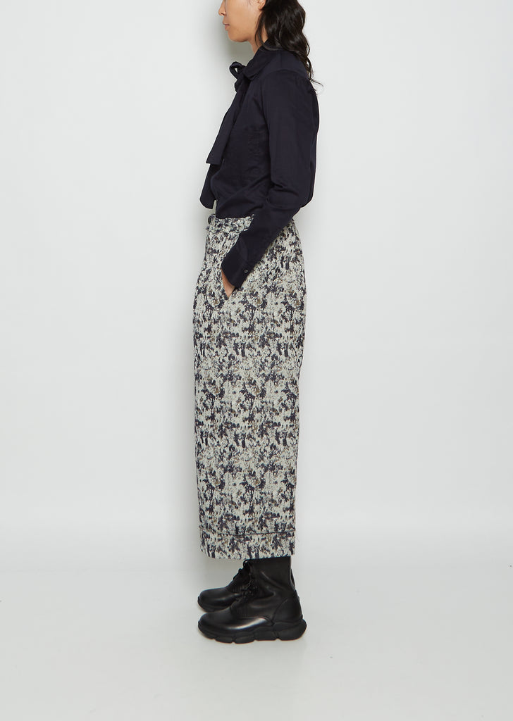 O-Front Tuck Mackin Jacquard Pant