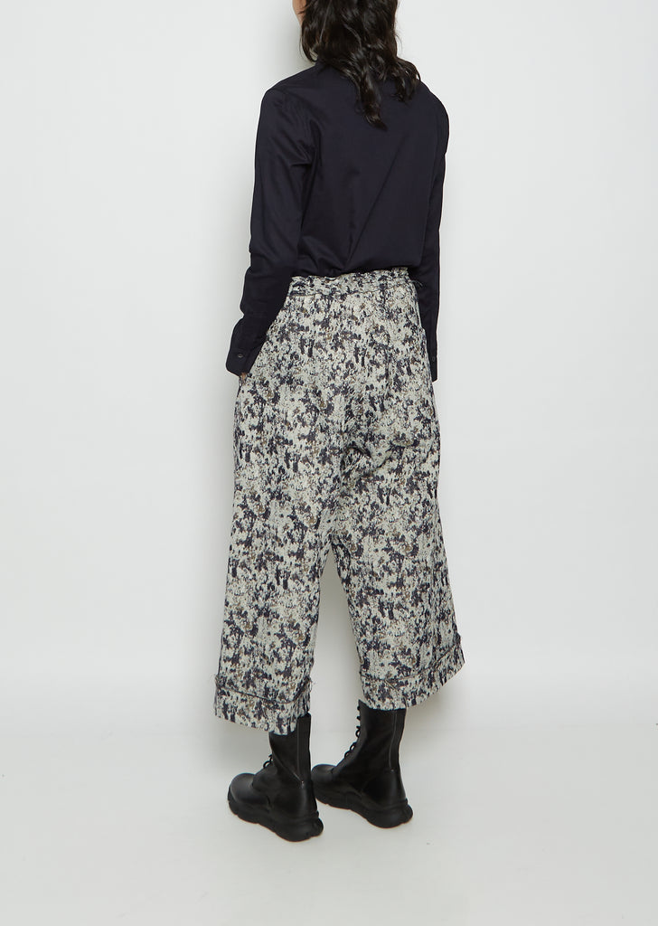 O-Front Tuck Mackin Jacquard Pant