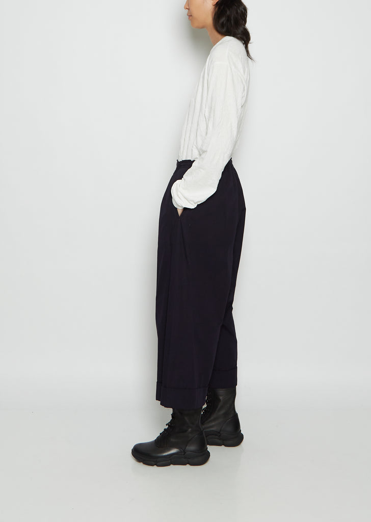 O-Front Tuck Mackin Cotton Twill Pant