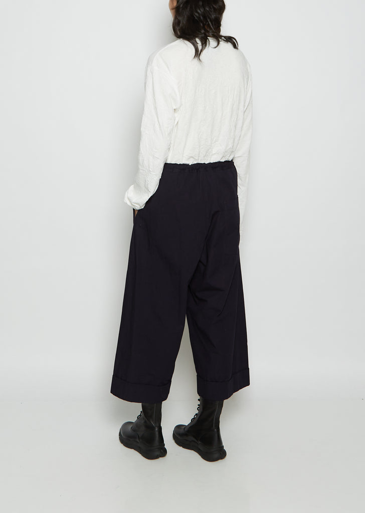O-Front Tuck Mackin Cotton Twill Pant