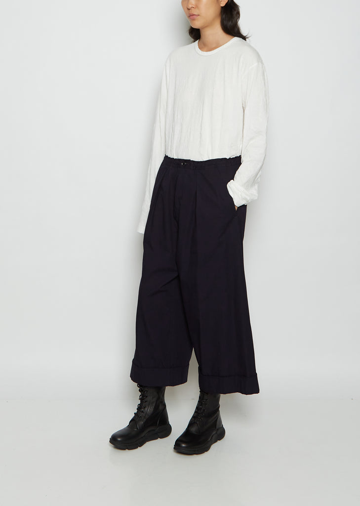 O-Front Tuck Mackin Cotton Twill Pant