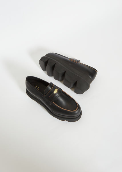 関税送料込Sacai Leather Loafers J.M. WESTON | x sacai Leather Penny Loafers | Women | Lane