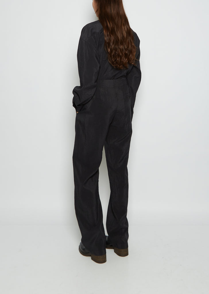 Soft Belted Silk Pants