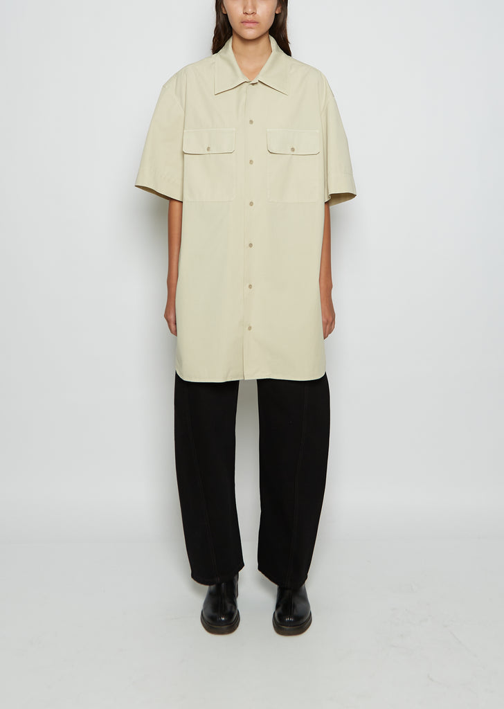 Short Sleeve Cotton Twill Shirt