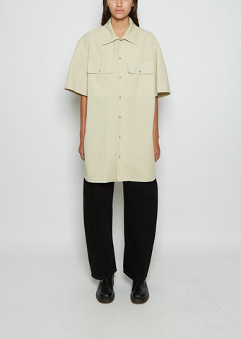 Short Sleeve Cotton Twill Shirt