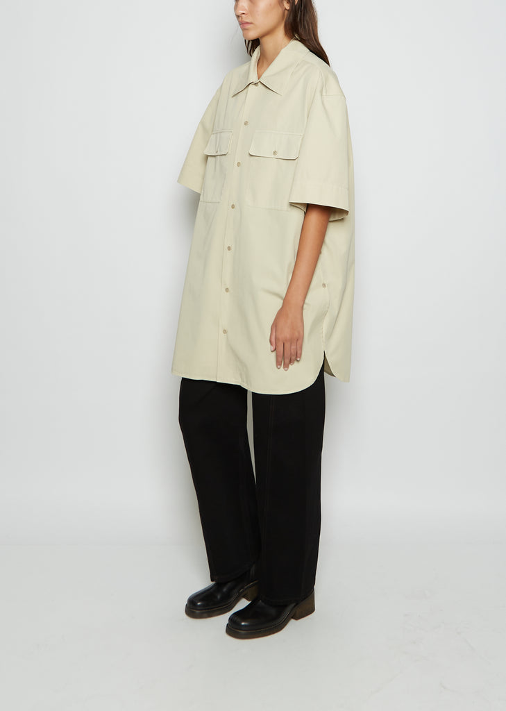 Short Sleeve Cotton Twill Shirt