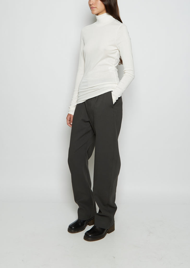 Second Skin Cotton Top — Chalk