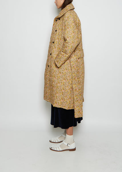 The Mercer Long Quilted Cotton Coat – La Garçonne